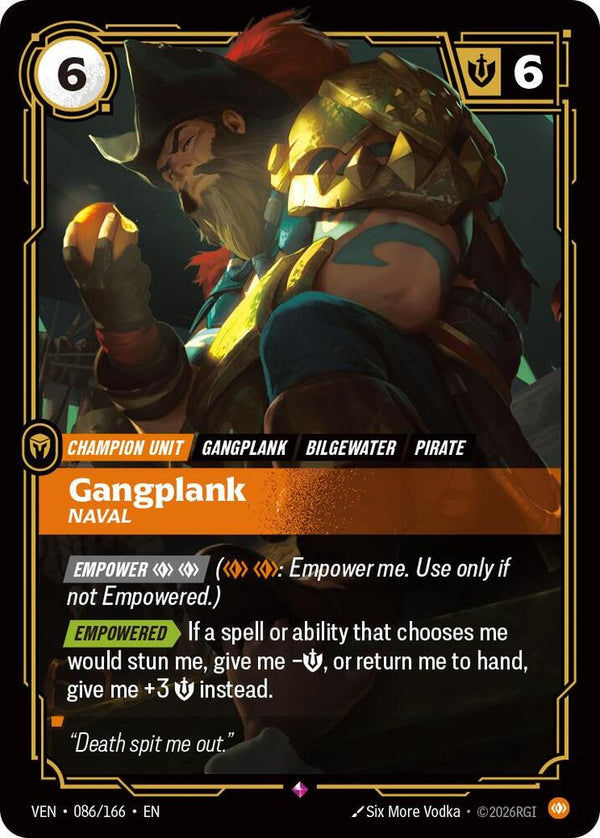 Gangplank, Naval - Riftbound: League of Legends TCG
