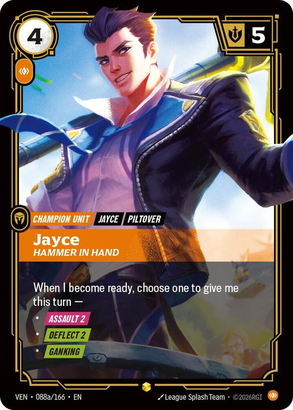Jayce, Hammer in Hand (Alternate Art) (VEN 088a/166) - Riftbound: League of Legends TCG