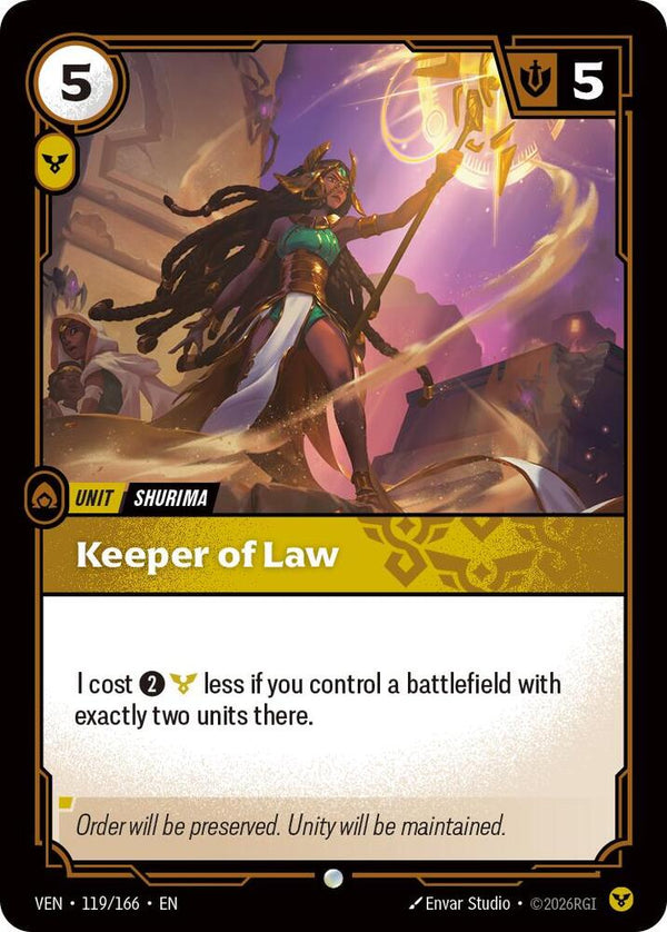 Keeper of Law (VEN 119/166) - Riftbound: League of Legends TCG