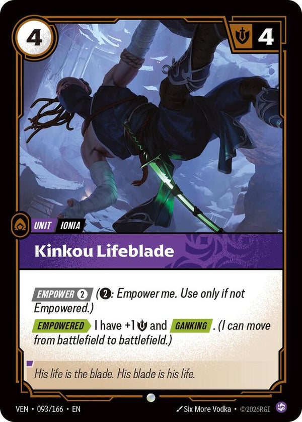 Kinkou Lifeblade (VEN 093/166) - Riftbound: League of Legends TCG
