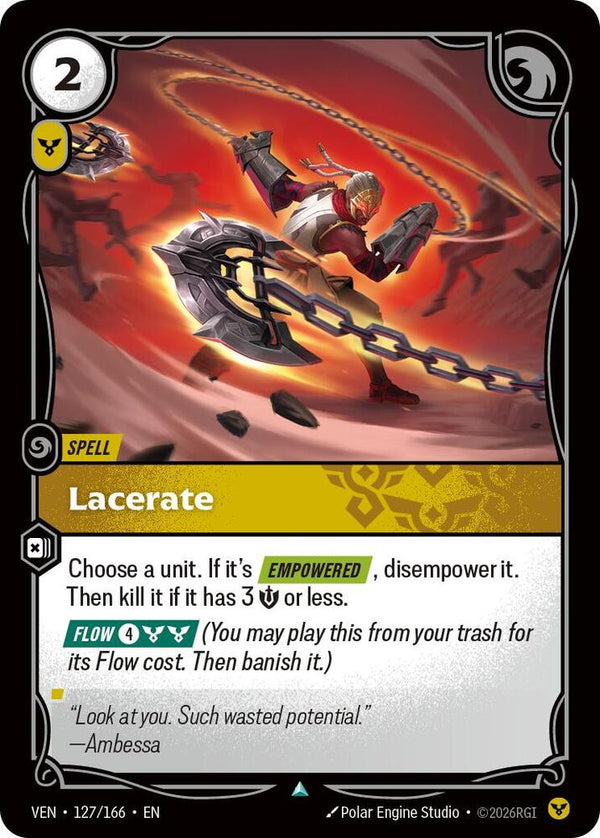 Lacerate (VEN 127/166) - Riftbound: League of Legends TCG