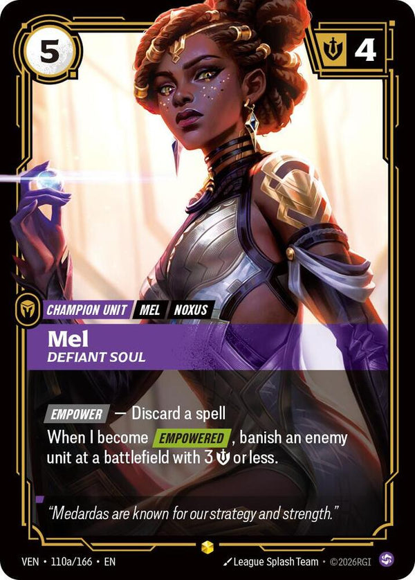 Mel, Defiant Soul (Alternate Art) (VEN 110a/166) - Riftbound: League of Legends TCG