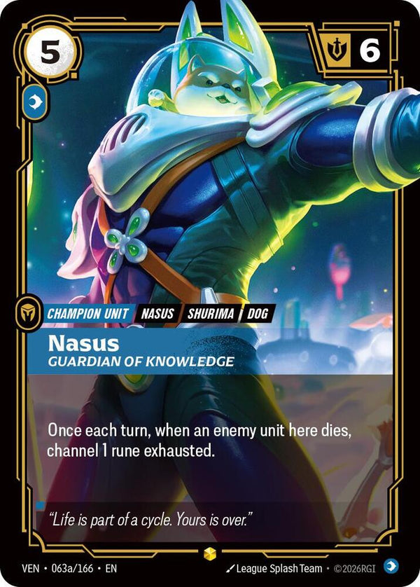Nasus, Guardian of Knowledge (Alternate Art) - Riftbound: League of Legends TCG