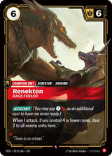 Renekton, Rage Fueled - Riftbound: League of Legends TCG