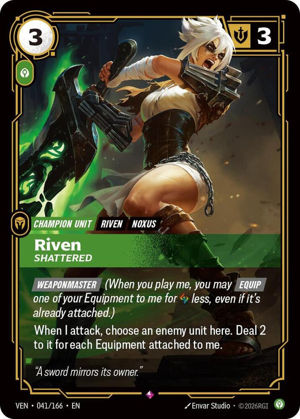 Riven, Shattered - Riftbound: League of Legends TCG