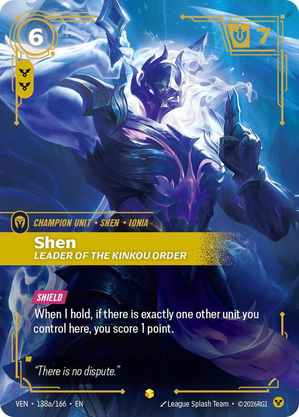 Shen, Leader of the Kinkou Order (Alternate Art) - Riftbound: League of Legends TCG