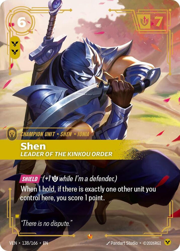 Shen, Leader of the Kinkou Order - Riftbound: League of Legends TCG
