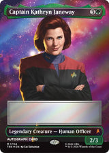 Captain Kathryn Janeway (Borderless) (Signed) - Magic: The Gathering