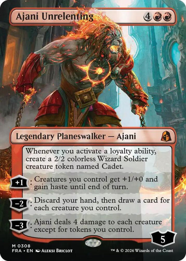 Ajani Unrelenting (Borderless) - Magic: The Gathering