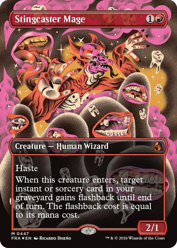 Stingcaster Mage (Borderless) (0447) - Magic: The Gathering
