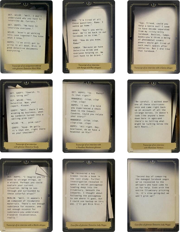Whispers in the Well Case File Cards (Set of 18) - Disney Lorcana