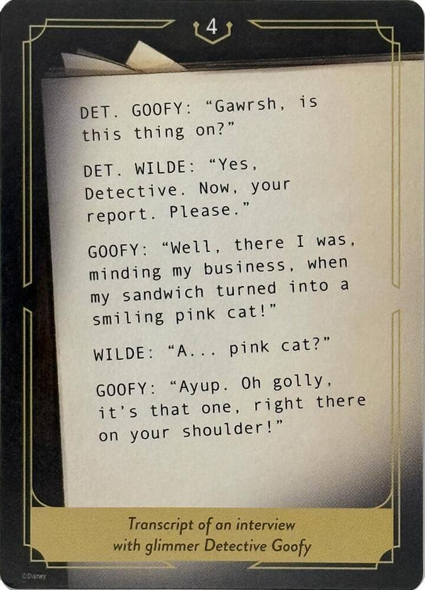 Whispers in the Well Case File Cards (4 of 18) - Disney Lorcana