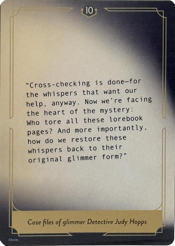 Whispers in the Well Case File Cards (10 of 18) - Disney Lorcana