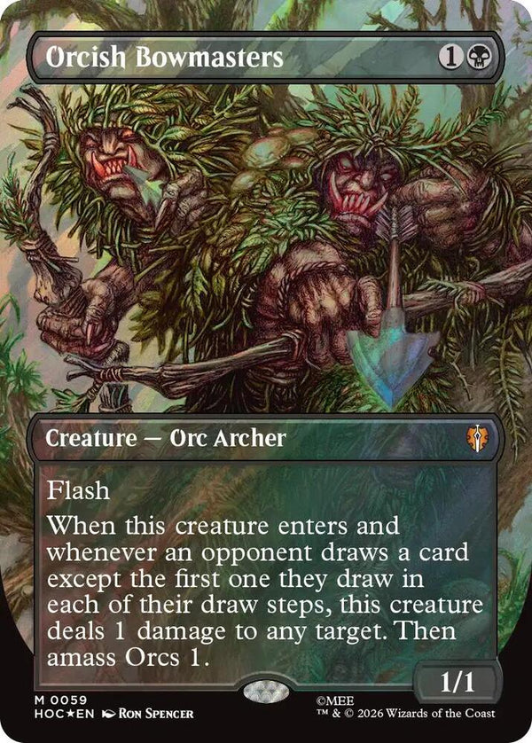 Orcish Bowmasters (Borderless) (Surge Foil) - Magic: The Gathering