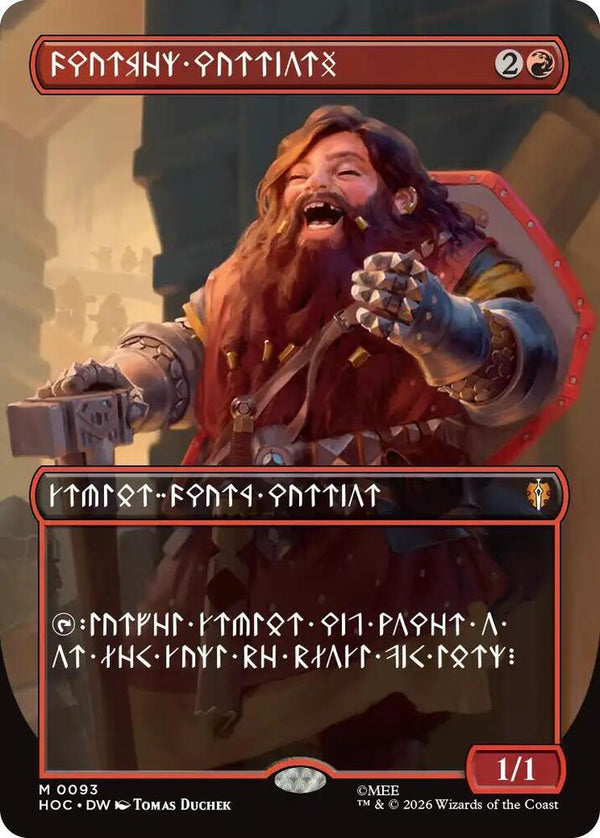 Dwarven Warriors (Borderless) (Dwarvish) - Magic: The Gathering