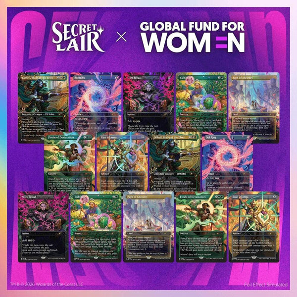 Secret Lair Drop: Secret Lair x Global Fund for Women Together Across The Multiverse Bundle - Magic: The Gathering