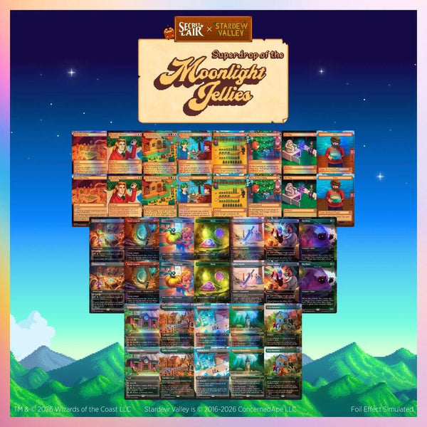 Secret Lair x Stardew Valley: Superdrop of the Moonlight Jellies Grandpa Would Be Proud Everything Bundle - Magic: The Gathering