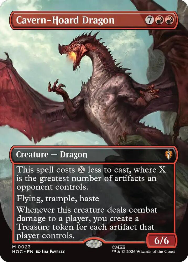 Cavern-Hoard Dragon (Borderless) - Magic: The Gathering