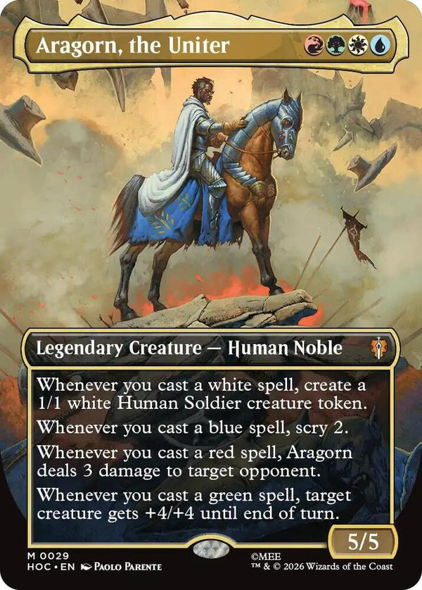 Aragorn, the Uniter (Borderless) - Magic: The Gathering
