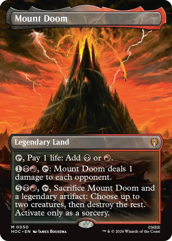 Mount Doom (Borderless) - Magic: The Gathering