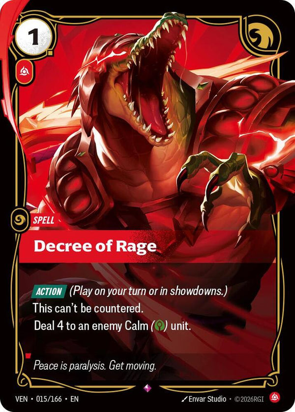 Decree of Rage (VEN 015/166) - Riftbound: League of Legends TCG