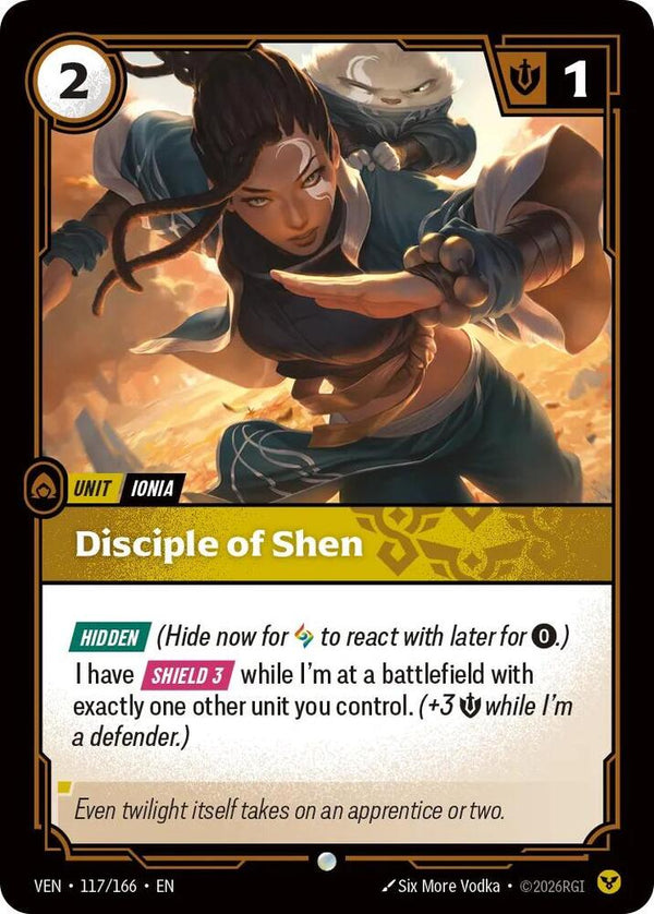 Disciple of Shen (VEN 117/166) - Riftbound: League of Legends TCG