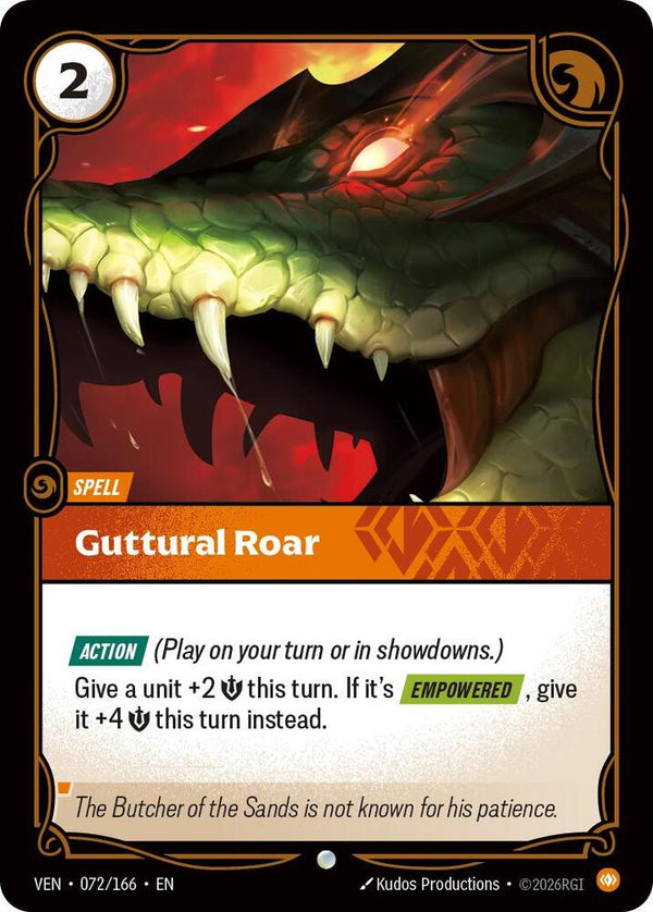Guttural Roar (VEN 072/166) - Riftbound: League of Legends TCG