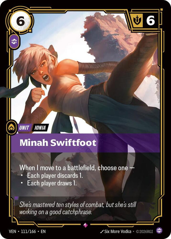 Minah Swiftfoot (VEN 111/166) - Riftbound: League of Legends TCG