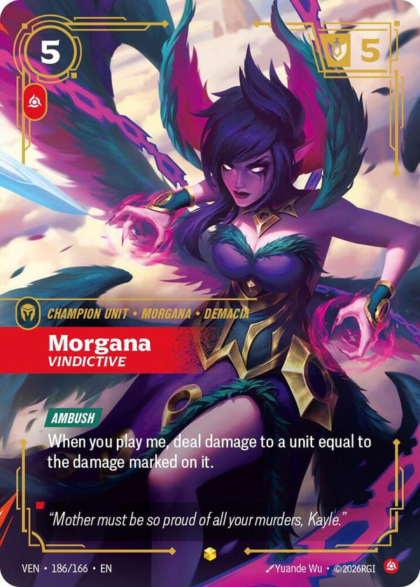 Morgana - Vindictive (Overnumbered) - Riftbound: League of Legends TCG