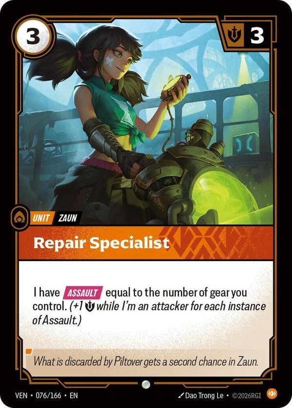 Repair Specialist (VEN 076/166) - Riftbound: League of Legends TCG