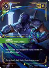 Shen - Scourge of Shadows (Overnumbered) - Riftbound: League of Legends TCG