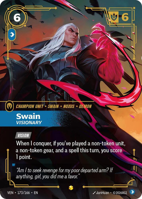 Swain - Visionary (Overnumbered) - Riftbound: League of Legends TCG