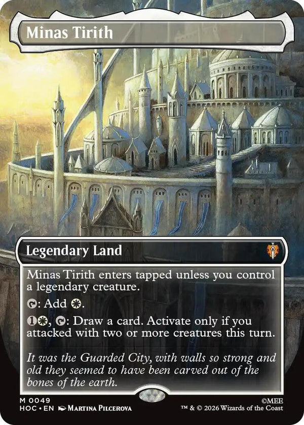 Minas Tirith (Borderless) - Magic: The Gathering
