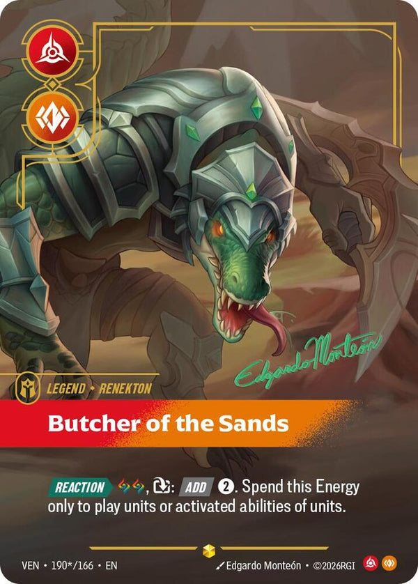 Renekton, Butcher of the Sands (Signature) - Riftbound: League of Legends TCG