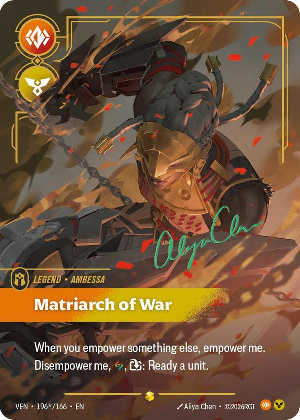 Ambessa, Matriarch of War (Signature) - Riftbound: League of Legends TCG