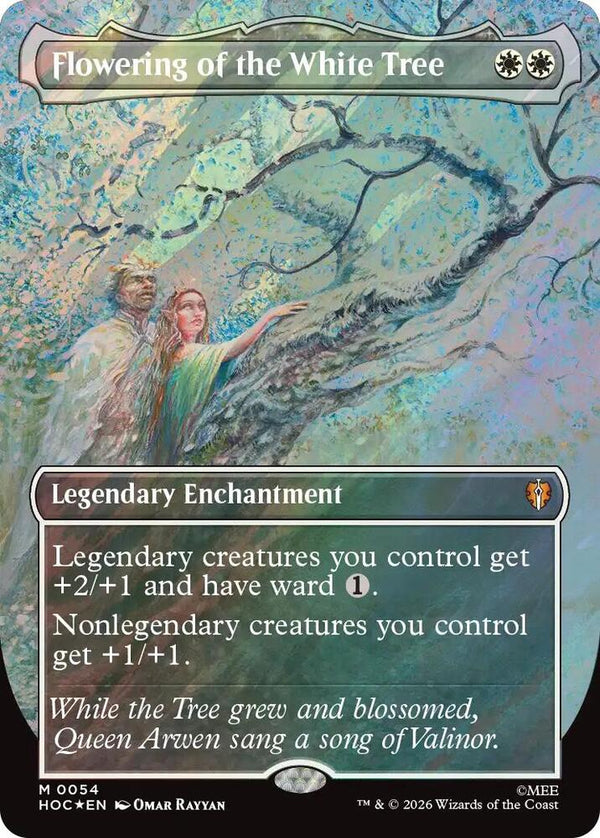 Flowering of the White Tree (Borderless) (Surge Foil) - Magic: The Gathering