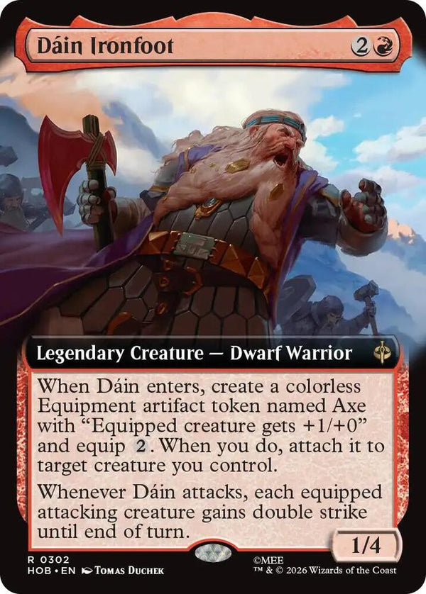 Dain Ironfoot (Extended Art) - Magic: The Gathering