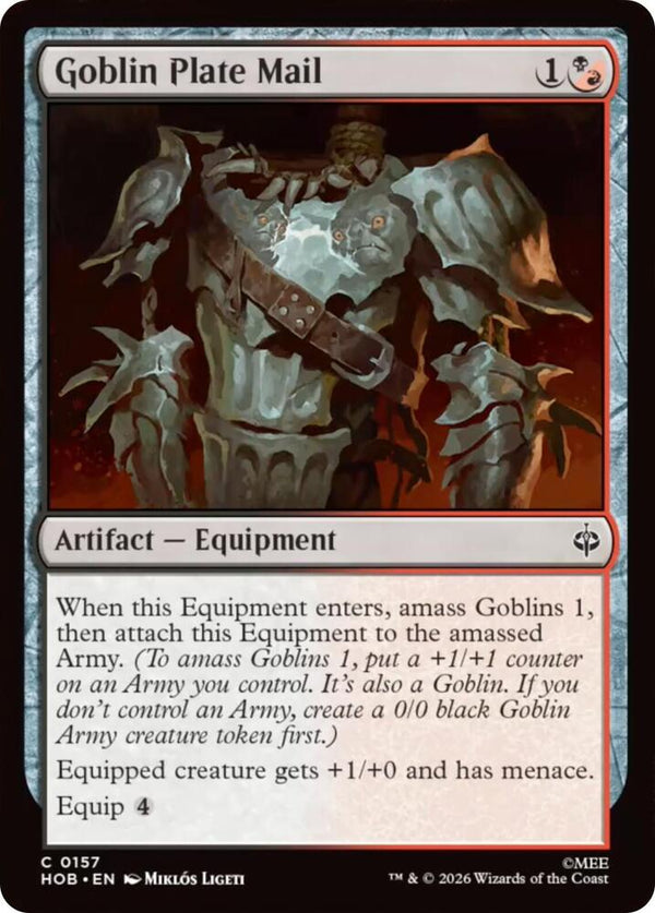 Goblin Plate Mail - Magic: The Gathering