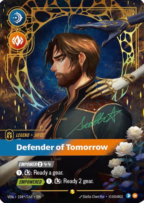 Jayce - Defender of Tomorrow (Signature) - Riftbound: League of Legends TCG