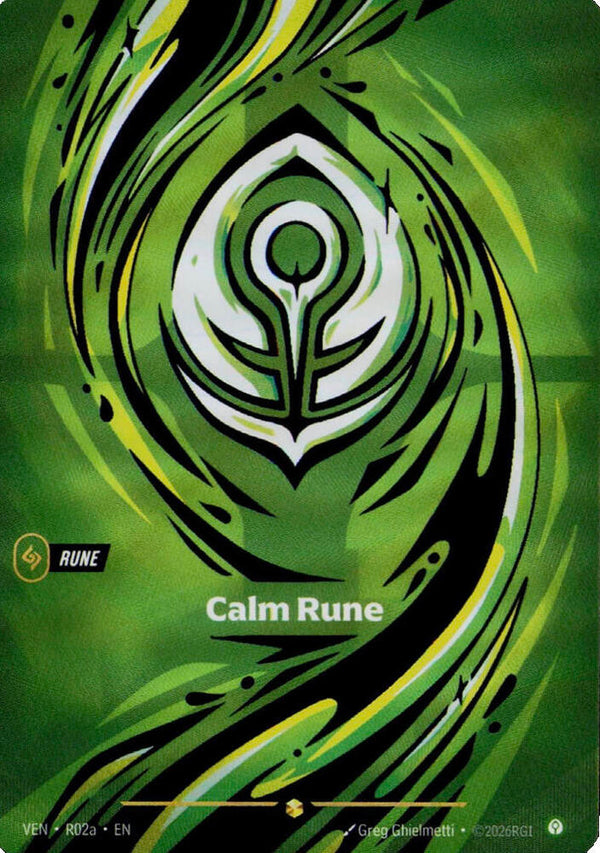 Calm Rune (R02a) (VEN R02a) - Riftbound: League of Legends TCG