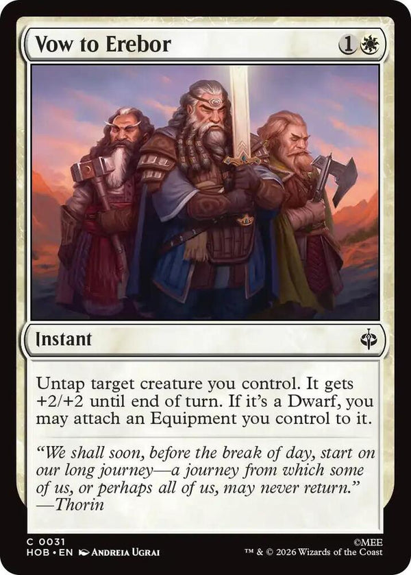 Vow to Erebor - Magic: The Gathering