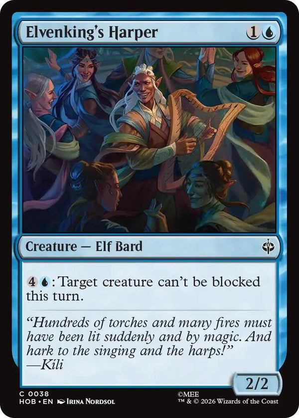 Elvenking's Harper - Magic: The Gathering