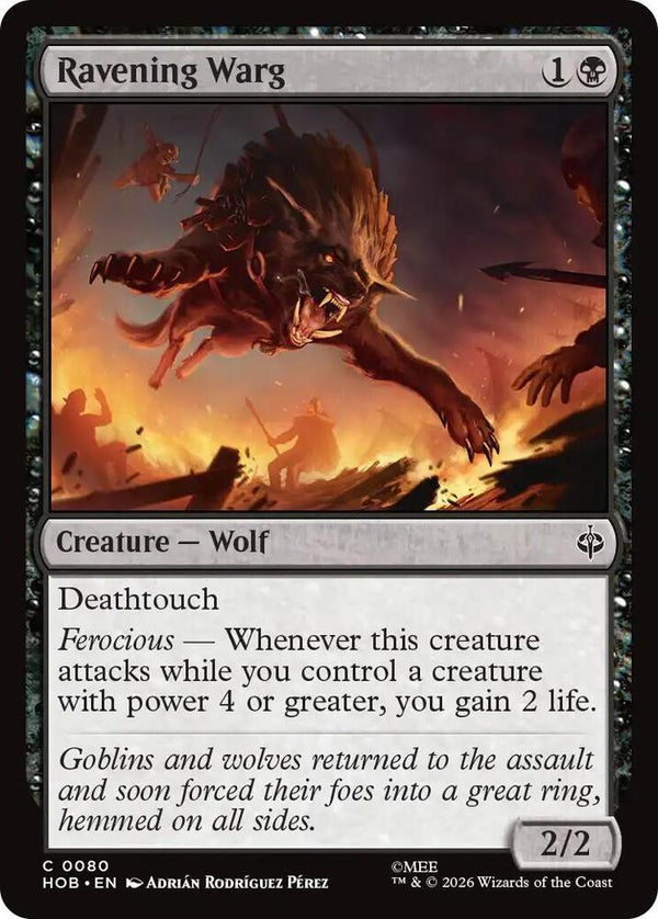 Ravening Warg - Magic: The Gathering