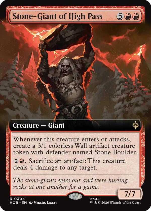 Stone-Giant of High Pass (Extended Art) - Magic: The Gathering