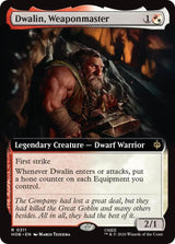 Dwalin, Weaponmaster (Extended Art) - Magic: The Gathering