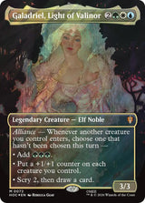 Galadriel, Light of Valinor (Borderless) (Surge Foil) - Magic: The Gathering