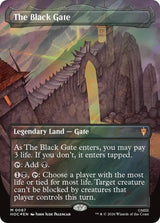 The Black Gate (Borderless) (Surge Foil) - Magic: The Gathering
