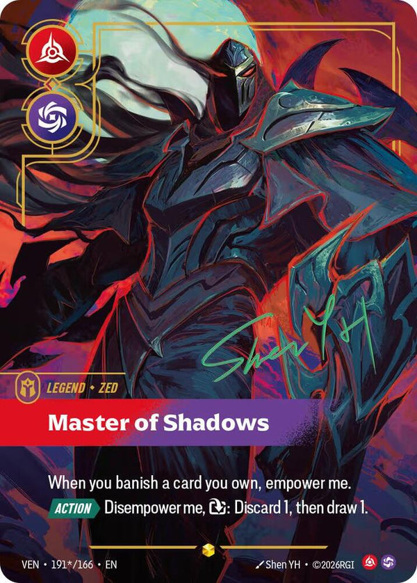 Zed, Master of Shadows (Signature) - Riftbound: League of Legends TCG