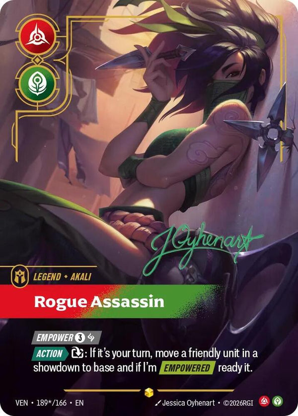 Akali, Rogue Assassin (Signature) - Riftbound: League of Legends TCG
