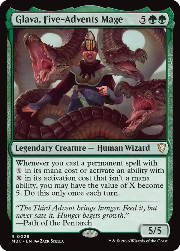 Glava, Five-Advents Mage - Magic: The Gathering